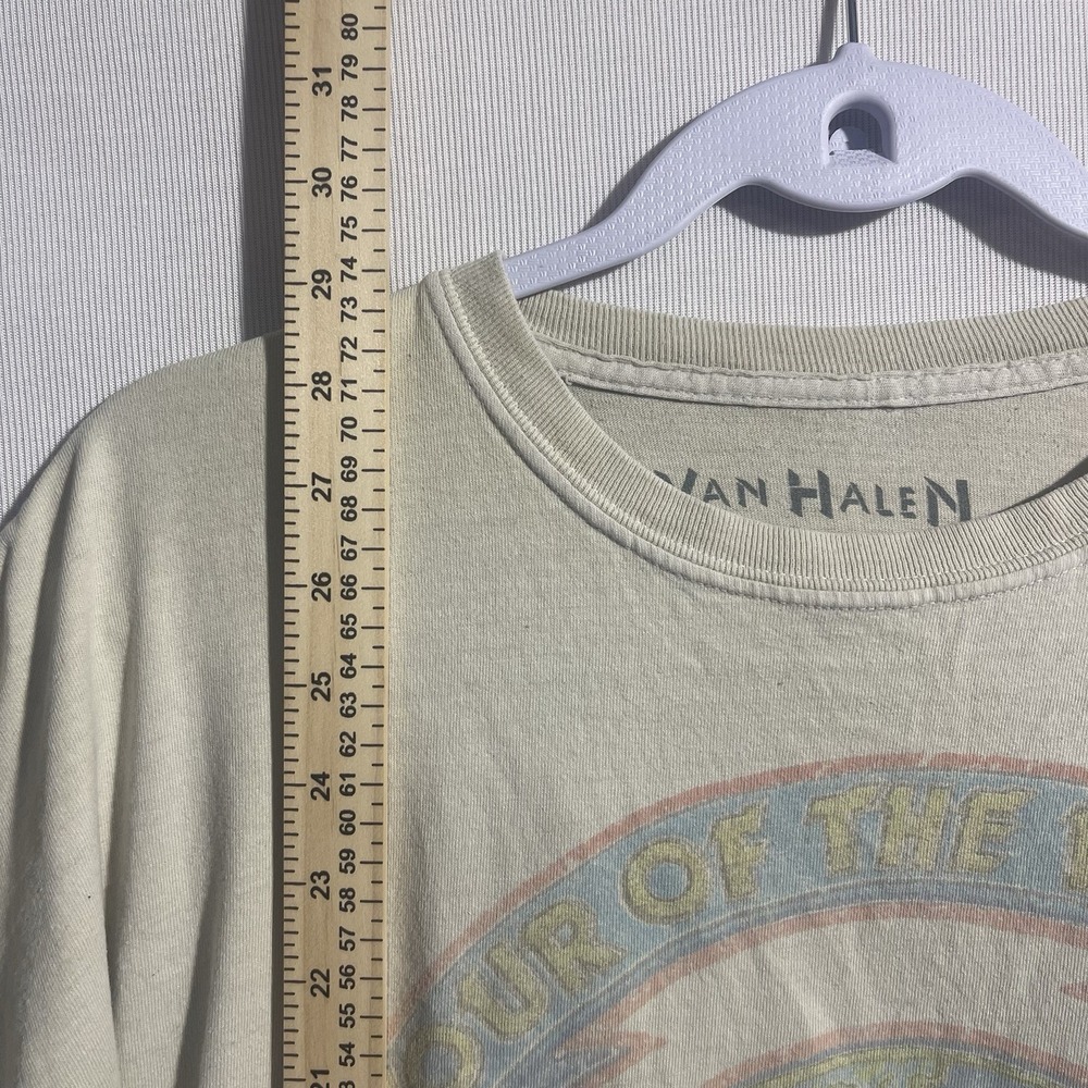 VTG VAN HALEN 1984 "TOUR OF THE WORLD" CONCERT TEE Size L/XL - Picture 7 of 9